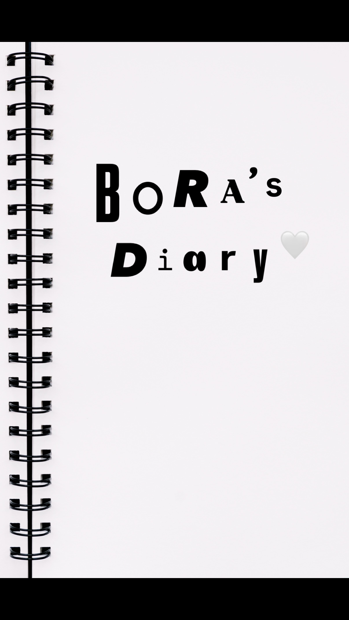 Bora's Diary 표지